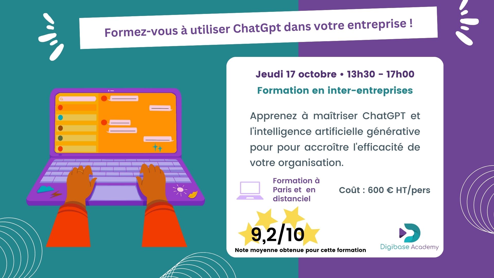 Formation ChatGPT en inter-entreprises